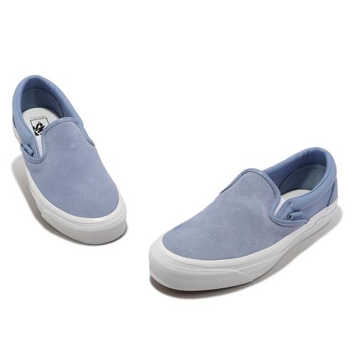 Vans 懶人鞋 OG Classic Slip-On LX Vault 男鞋 女鞋 藍 白 麂皮 休閒鞋 VN0A32QNDSB