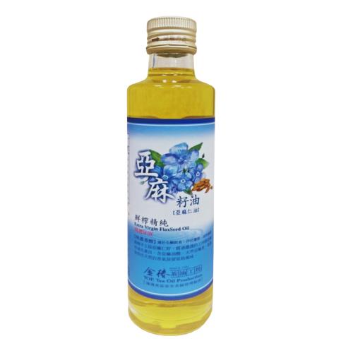 【金椿茶油工坊】黃金亞麻仁籽油 300ml/瓶