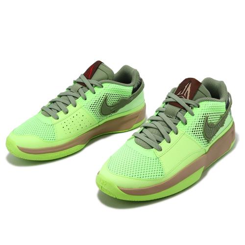 Nike 籃球鞋 JA 1 GS 萬聖節 Zombie 殭屍 綠 灰 女鞋 大童鞋 莫蘭特 FV6097-300