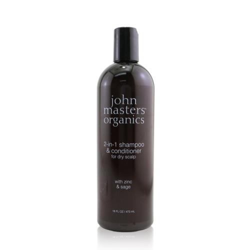 John Masters Organics 乾性頭皮用鋅和鼠尾草二合一洗髮水和護髮素473ml/16oz
