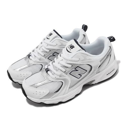 New Balance 童鞋 530 寬楦 中童 白 銀 復古 仿舊 運動鞋 小朋友 NB 紐巴倫 PZ530SB1-W