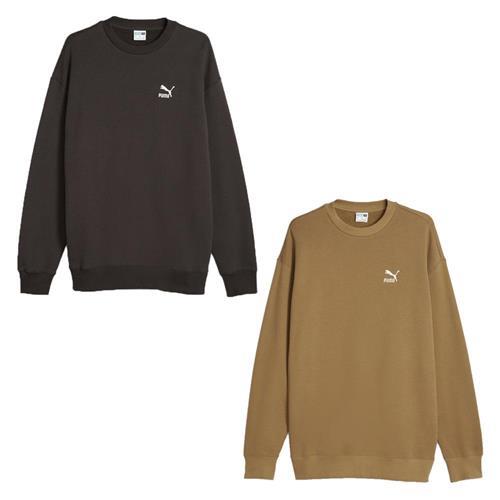 Khaki hot sale puma sweatshirt