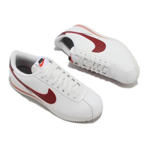 Nike 阿甘鞋Wmns Cortez 女鞋白紅復古皮革小白鞋休閒鞋DN1791-103|休閒