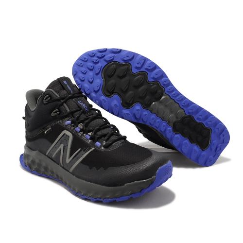 New Balance 野跑鞋Fresh Foam Garoé Midcut 2E 寬楦男鞋黑藍防水NB 紐