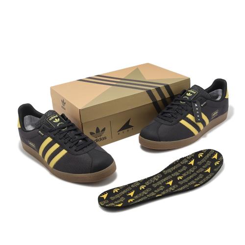 adidas 休閒鞋Gazelle DCDT GTX 男鞋女鞋黑黃防水聯名復古愛迪達IE8480