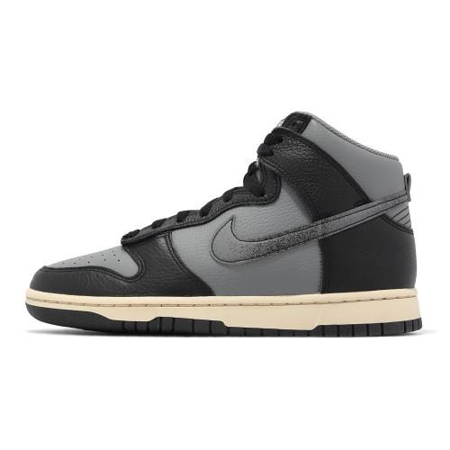 Nike Dunk HI Retro PRM 黑灰仿舊奶油底高筒男鞋50週年Hip-Hop DV7216