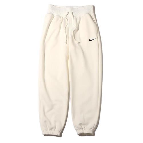 Nike NSW PHNX FLC HR OS Pant 女款米白色休閒運動針織長褲DQ5888-133