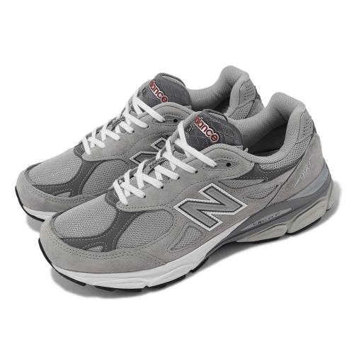 New Balance 休閒鞋990 V3 男鞋灰元祖灰銀美製麂皮反光運動鞋NB 紐巴倫