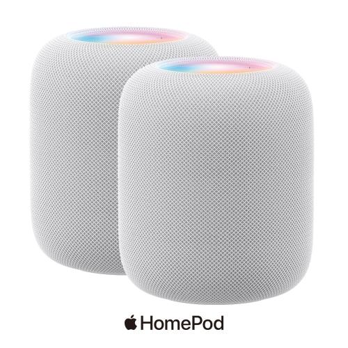 【Apple】HomePod 第二代 智慧音箱 (二入組) 原廠公司貨-白色