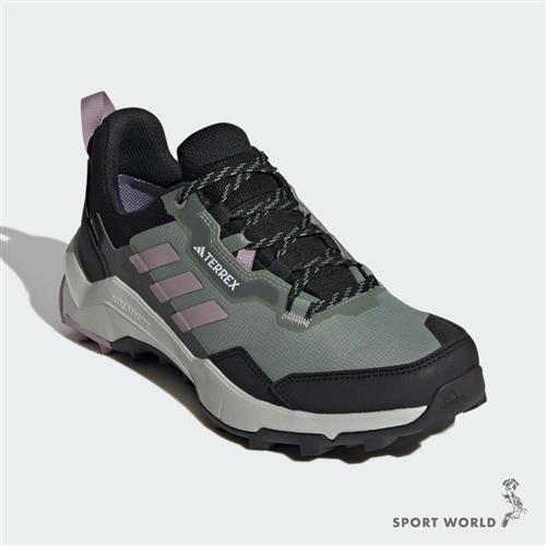 Adidas 女鞋越野鞋登山鞋戶外防水TERREX AX4 GTX 綠紫黑【運動世界