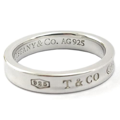 九八成新展示品-TIFFANY 1837系列-925純銀細版戒指