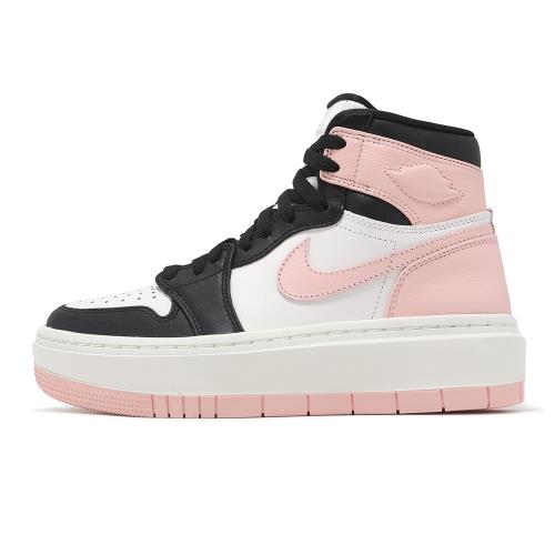 Nike 休閒鞋Wmns Air Jordan 1 Elevate High 粉紅黑厚底增高AJ1 DN3253