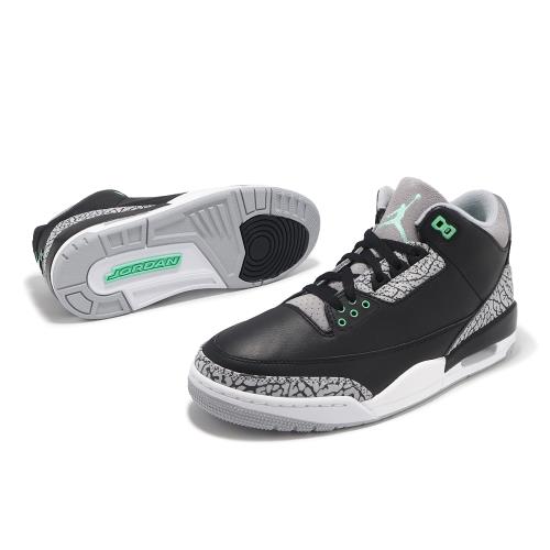 Nike Air Jordan 3 Retro Green Glow 男鞋3代黑綠爆裂紋休閒鞋CT8532