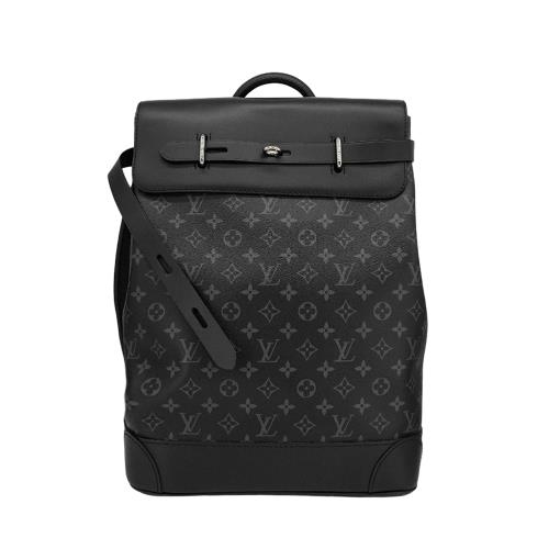 Louis Vuitton Steamer 帆布後背包(M44052-黑)