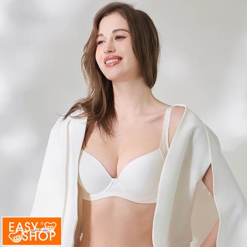 【EASY SHOP】Audrey-水潤素体美人-素面呼吸膠原蛋白內衣-白-任